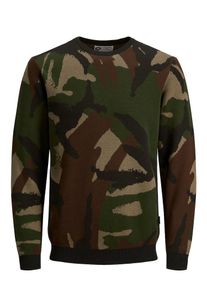Jack & Jones JACK & JONES, Herren Strickpullover, Braun / Dunkelgr&uuml;n / Schwarz
