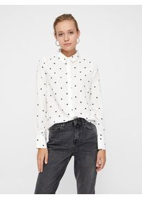 V&eacute;ro Moda VERO MODA, Damen Bluse 'NICKY XMAS', Schwarz / Wei&szlig;