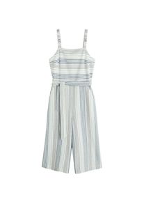 Mango, Damen Overall 'Maryland-H', Taubenblau / Pastellblau / Hellblau / Weiß