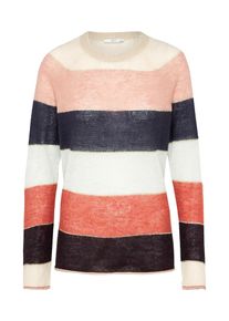 EDC by Esprit, Damen Feinstrickpullover 'Lurex Trim', Beige / Mischfarben