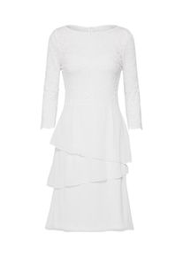 Swing, Damen Kleid 'Cocktailkleid mit Spitzenoberteil', Wei&szlig;