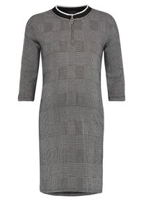 Supermom, Damen Kleid 'Check', Grau / Schwarz / Weiß