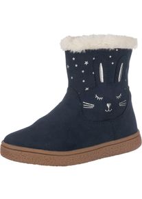 Friboo, M&auml;dchen Winterstiefel 'Hase', Dunkelblau / Silber