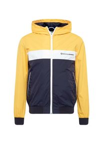 Jack & Jones JACK & JONES, Herren Jacke 'Jcopete', Marine / Gelb / Weiß