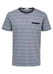 Selected Homme, Herren T-Shirt, Rauchblau