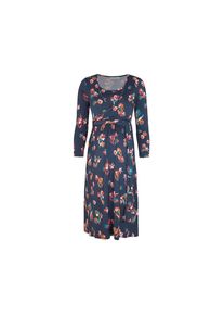 JoJo Maman Bébé JoJo Maman Bébé, Damen Umstandskleid, Blau / Dunkelorange / Rot