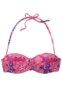 Buffalo, Damen Bandeau-Top 'Happy', Lila / Pink