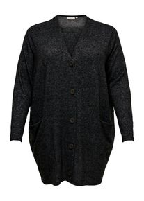 Only Carmakoma, Damen Strickjacke, Dunkelgrau
