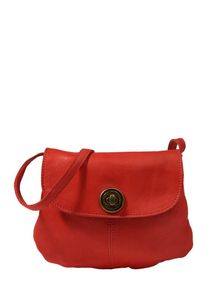 Pieces, Damen Mini Bag aus Leder 'Totally Royal Party', Koralle
