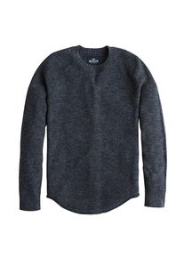 Hollister, Herren Pullover 'MW SHAKER STITCH SOLIDS 4CC', Navy