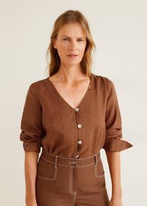 Mango, Damen Bluse 'Caldero', Bronze