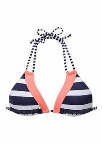 Kangaroos, Damen Triangel-Top, Navy / Apricot / Weiß
