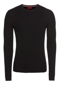 Hugo, Herren Pullover 'Slogen 10209981 01', Schwarz