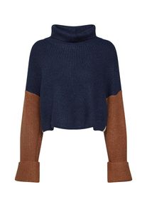 Native Youth, Damen Pullover 'THE ROBYN KNIT', Creme / Navy / Rostbraun