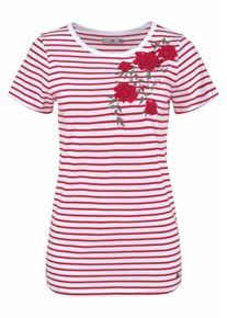AJC, Damen T-Shirt, Rot / Weiß