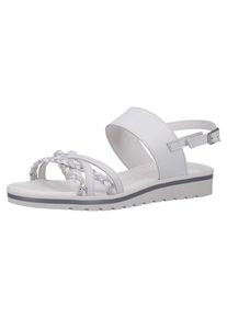Marco Tozzi, Damen Sandalen, Dunkelgrau / Weiß