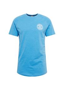 Jack & Jones JACK & JONES, Herren Shirt 'JCOCHAIN TEE SS CREW NECK', Blau / Weiß