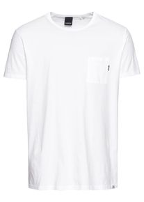 Scotch & Soda SCOTCH & SODA, Herren T-Shirt 'Ams Blauw 1 pocket tee in colours with XXX embro', Weiß