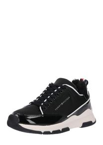 Tommy Hilfiger, Damen Sneaker 'SATIN', Schwarz / Offwhite