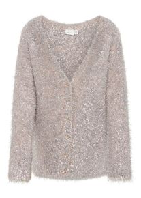 name it, M&auml;dchen Strickjacke, Ros&eacute; / Silber
