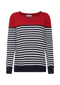 ABOUT YOU, Damen Pullover 'Tessa', Navy / Rot / Weiß