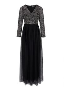 Heine, Damen Abendkleid, Schwarz / Silber