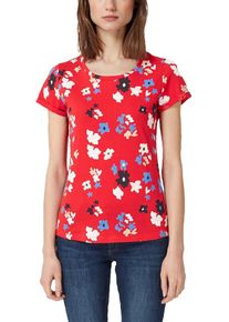 Q/S Designed By, Damen T-Shirt, Blau / Rot / Schwarz / Weiß