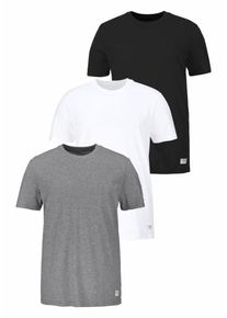 adidas originals, Herren T-Shirt '3PCK TEES', Graumeliert / Schwarz / Weiß