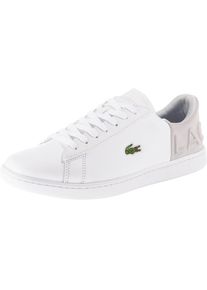 Lacoste, Damen 'Carnaby Evo' Sneakers, Hellbeige / Wei&szlig;