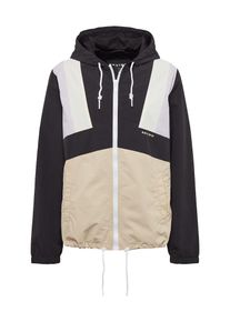 Review, Herren Jacke 'WNDBRKR BLOCKED', Flieder / Schwarz / Weiß