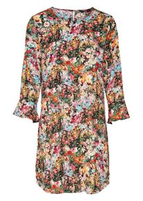 Only, Damen Kleid, Dunkelgrün / Rosa