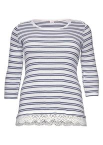 Kangaroos, Damen 3/4-Arm-Shirt, Blau / Weiß