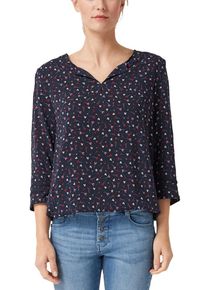 s.Oliver RED LABEL, Damen Bluse, Nachtblau / Mischfarben