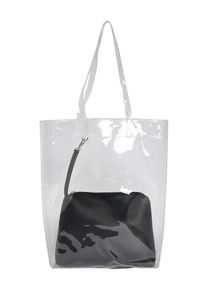 Véro Moda VERO MODA, Damen Tasche 'VMTRANSPARENT SHOPPER NET', Weiß
