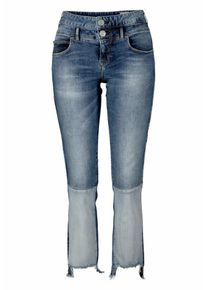 Herrlicher, Damen Jeans 'BABY PATCH SLIM', Blue Denim