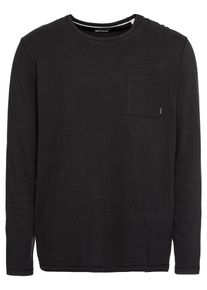 Esprit, Herren Langarmshirt 'SG-088EE2K027', Schwarz