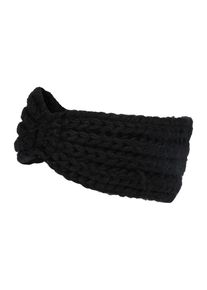 Zwillingsherz, Damen Stirnband im Grobstrick-Stil, Schwarz