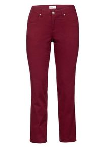 sheego Basic, Damen Basic Stretch-Hose "Die Gerade", Burgunder