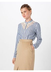 Jacqueline de Yong, Damen Bluse, Blau / Weiß