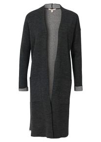 Esprit, Damen Longstrickjacke, Anthrazit