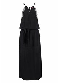 s.Oliver RED LABEL Beachwear, Damen Beachwear Maxikleid, Schwarz