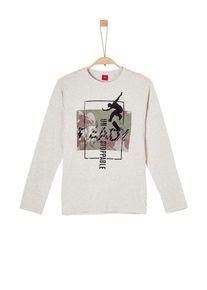 s.Oliver Junior, Longsleeve, Khaki / Ros&eacute; / Wei&szlig;meliert