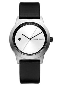 Jacob Jensen, Damen uhr, Schwarz / Silber