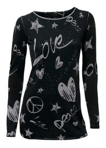 Heine, Damen Pullover, Schwarz