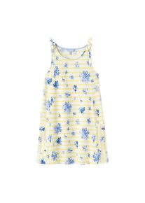 Tom Joule, Mädchen Kleid MADELINE gestreift mit Blu, Hellblau / Hellgelb / Weiß
