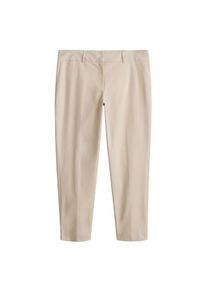 Violeta by Mango, Damen Hose 'Seul 4', Beige