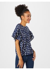 EDC by Esprit, Damen Bluse, Navy / Perlwei&szlig;