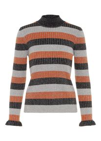 V&eacute;ro Moda VERO MODA, Damen Pullover, Braun / Hellgrau / Orange