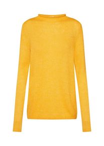 Q/S Designed By, Damen - Pullover & Strickjacken 'Pullover langarm', Goldgelb