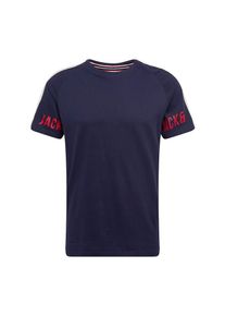 Jack & Jones JACK & JONES, Herren Shirt 'CALVIN', Marine / Rot / Weiß